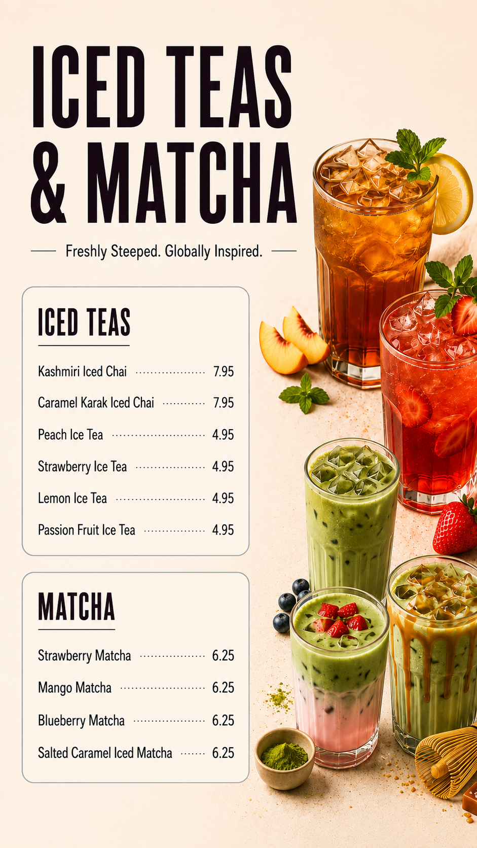 Iced Teas & Matcha