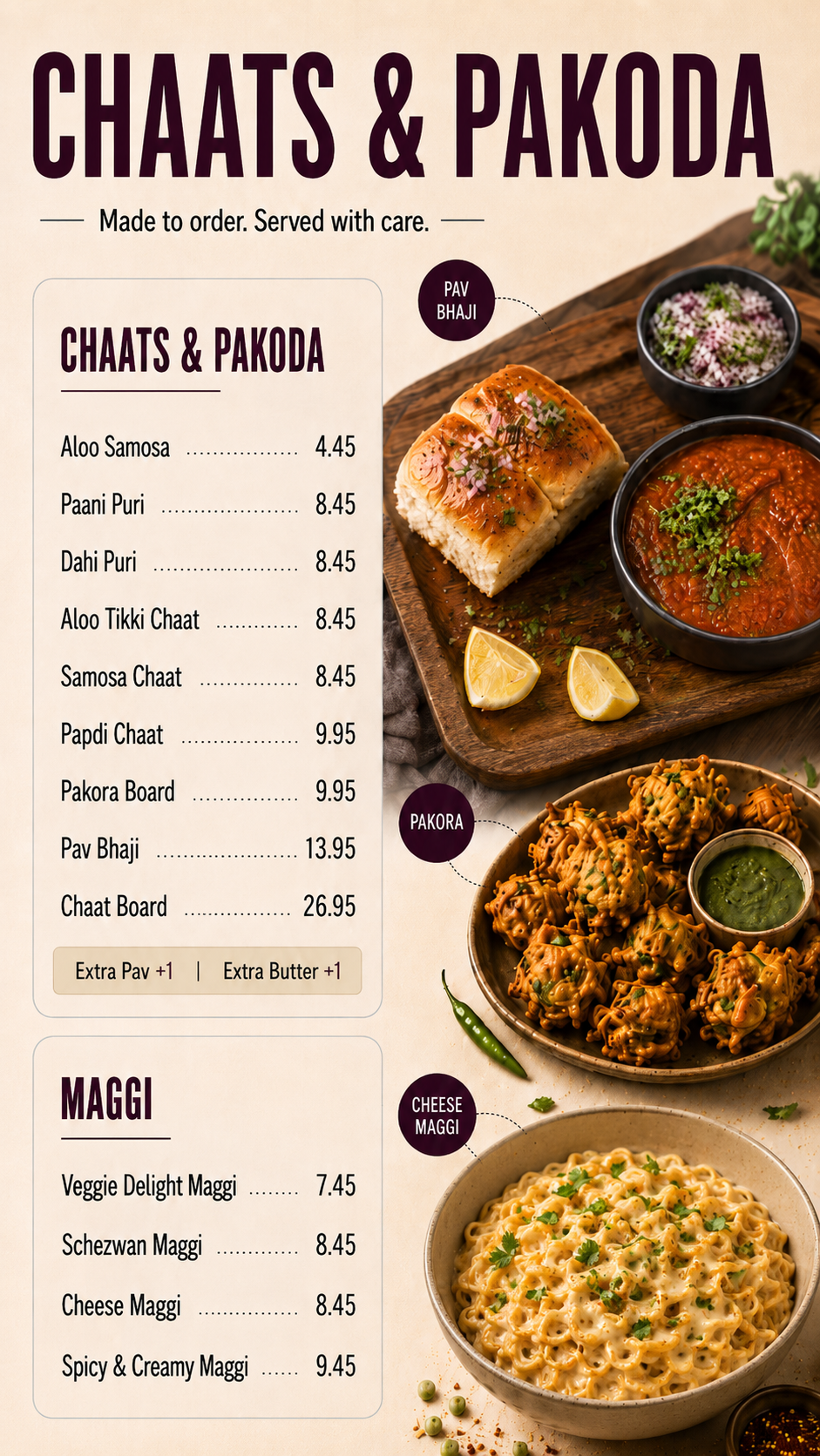 Chaat, Pakora & Maggi